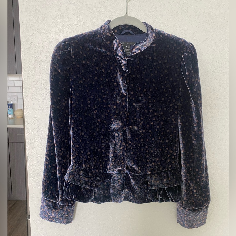 Marc by Marc Jacobs Velvety Polka Dot Evening Jacket